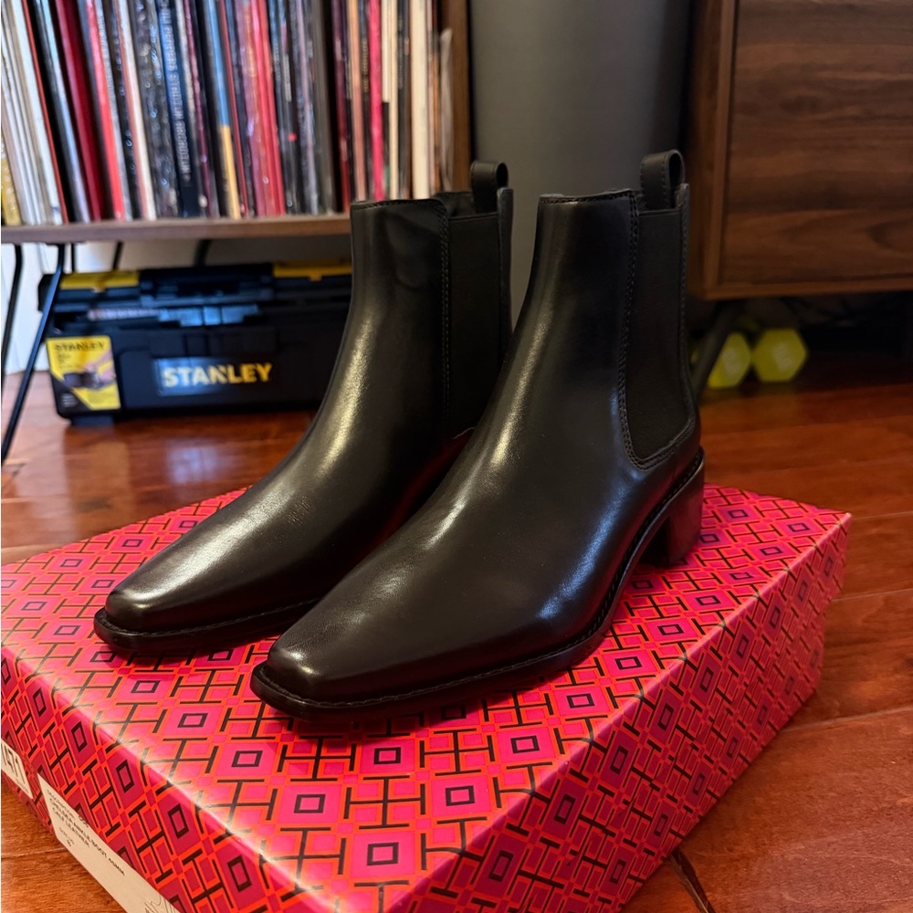 Tory Burch Black Chelsea Boots
